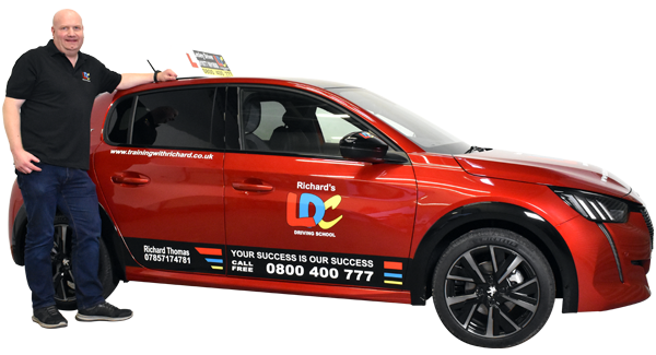 Richard Thomas's driving school car